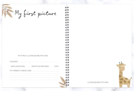 Baby book, Baby Journal, Pregnancy Planner